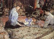 Edouard Vuillard The lady and their children oil painting on canvas